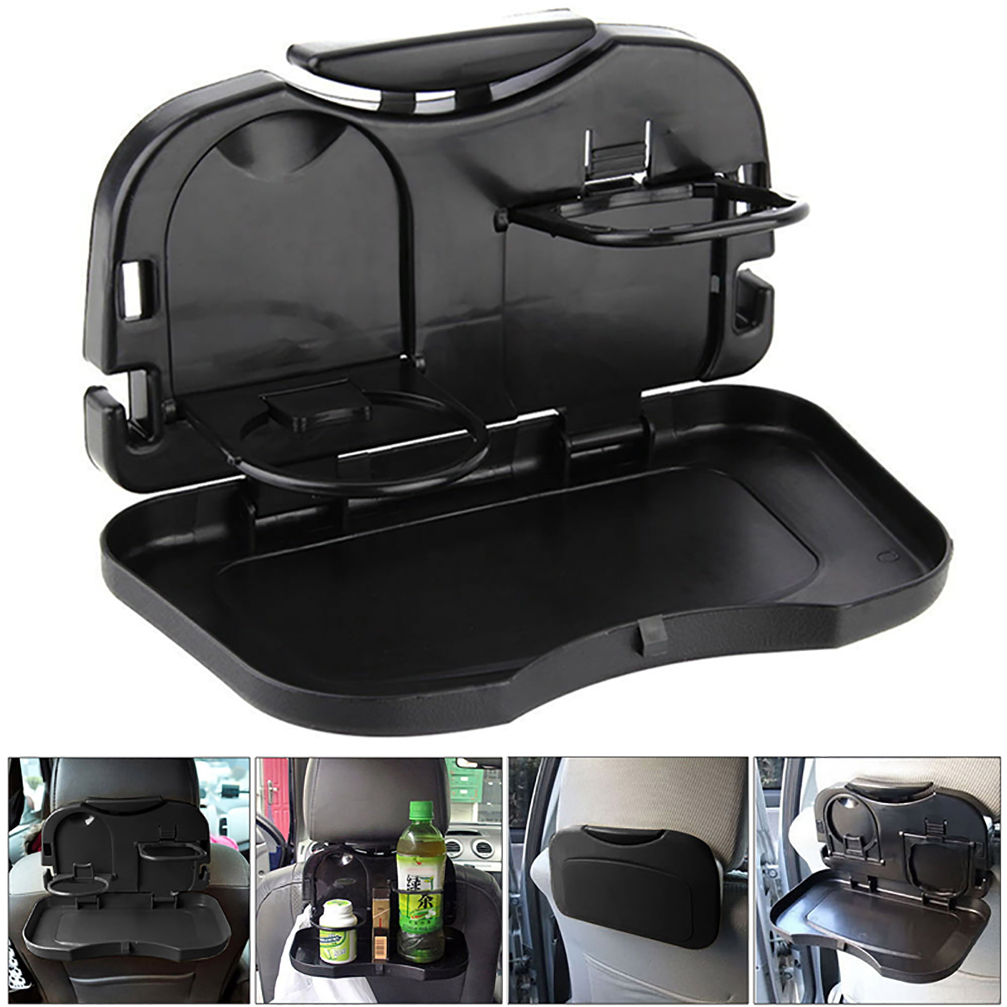 New Car Auto Swivel Clip Mount Travel Drink Cup Table Stand Tray Black Stable