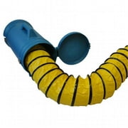 XPOWER Manufacture, Inc. XPOWER Extra Flexible 8" Diameter 25 Ft Ventilation PVC Duct Hose with Carrier