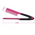 thumbnail image 4 of 2 piezas de cepillo de pelo XCF peine alisador en V azul y rosa, 4 of 4