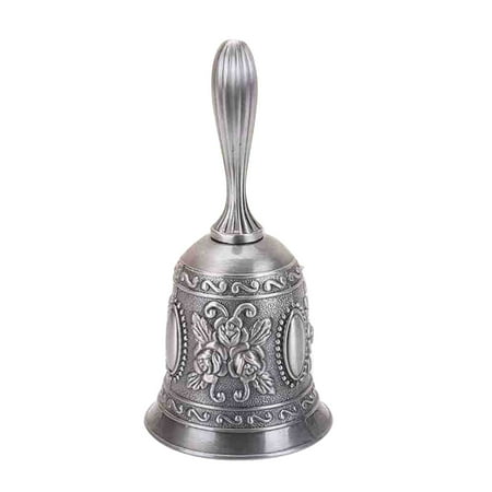 

JANGSLNG Retro Metal Tone Alloy Hand Bell Lucky Jingle Multi-Purpose for Home Accessory