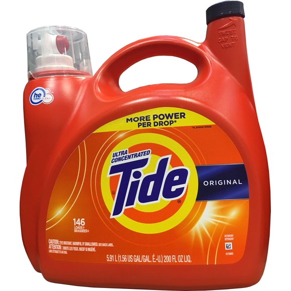 Detergente líquido Tide He Original de 5,68 litros (146 cargas)