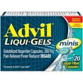thumbnail image 3 of (5 pack) Advil Liqui-Gels Minis Pain Relievers for Headache Relief, Fever Reducer Liquid Filled Capsules, 200 Mg Ibuprofen, 20 Count, 3 of 17
