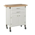 thumbnail image 2 of Homestyles Dolly Madison Wood Rolling Kitchen Cart in Off White, 2 of 5