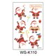 thumbnail image 4 of Tatuaje temporal de Navidad, Papá Noel, pegatinas para tatuajes infantiles, medias, árbol de Navidad, muñecos de nieve, rellenos de medias y regalos, 4 of 5