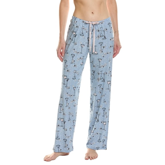 HUE womens A Martini Moment Long Pajama Pant, m, White