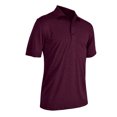 thumbnail image 1 of Monterey Club Men's Dry Swing Heather Stripe Jersey Golf Polo Shirt #1677, 1 of 2