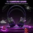 thumbnail image 3 of Wireless Gaming Headset for PS5/PS4/Nintendo Switch/PC - 2.4GHz & Bluetooth 5.3 Gaming Headphone with Noise-Canceling Mic & 7.1 Surround Sound, 3 of 9