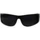 thumbnail image 2 of Super Dark Black Lens Sunglasses | Biker Style | Wrap Around Frame [HK], 2 of 3