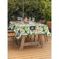 thumbnail image 2 of Outdoor Tablecloth with Umbrella Hole and Zipper, St. Patrick's Day Rectangle Table Cloth 52x70 Inch Waterproof Tablecloth, Lucky Shamrocks Harp Beer Horseshoes Envelope Picnic Table Cover for Patio, 2 of 7