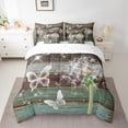thumbnail image 2 of Homewish Boys Girls Flying Butterflies Twin Bedding Sets 7-Piece,Chic Floral Flower Dandelion Bedding Comforter Set Microfiber,Vintage Cottage Cabin Breathable Sheet Sets,Luxury Bedroom Decor, 2 of 8