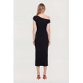 thumbnail image 3 of Women's Ruched One Shoulder Textured Knit Midi Dress, 3 of 3