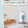 thumbnail image 3 of Soporte para toallas de papel YLOVAN Seahorse Beach House Decor, azul, 3 of 8