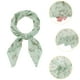 thumbnail image 4 of Bufandas de gasa para mujer - 27.6 X27.6 - Pañuelo cuadrado con estampado floral Pañuelo para el cuello Pañuelo para el cuello Verde claro 70x70cm/27.6x27.6 inches(LxW), 4 of 5
