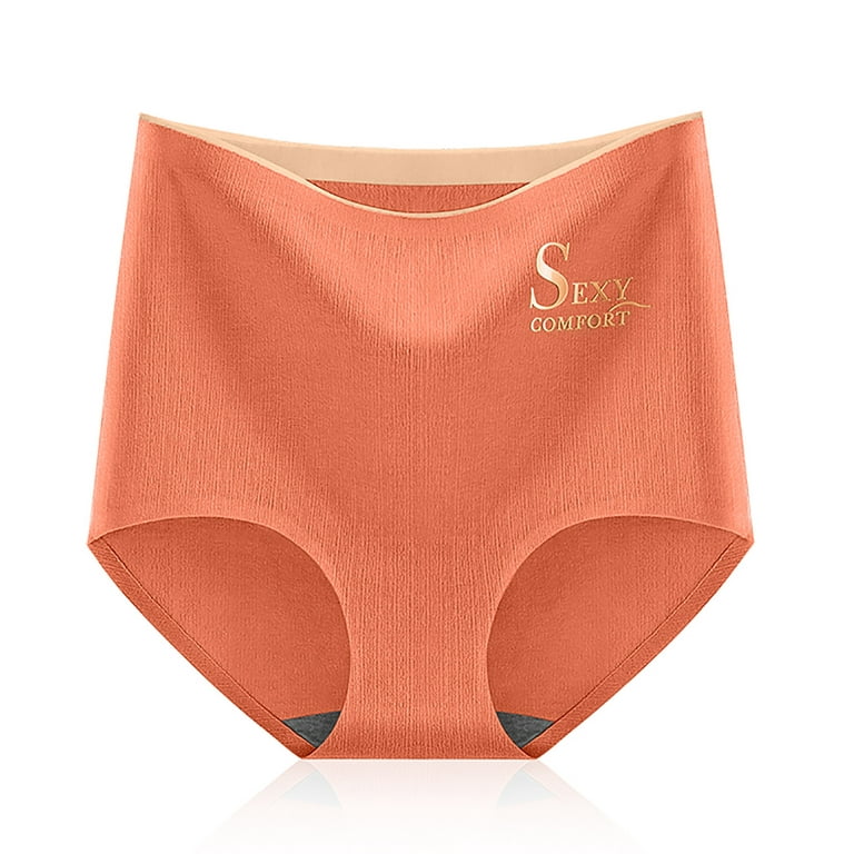 YWDJ Plus Size Underwear for Women Sext Comfort Seamless Mid-waist Lace  Women Underwear Panties Brown XL 