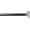 Brushed Steel, variant on Urbanest Adjustable Single Curtain Rod Set Cut Crystal Disc Finials – 3/4 -Inch Diameter, With Black Rod, 84–120 Inches