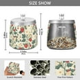 thumbnail image 2 of Yayeee Ashtray with Lid for Cigarette Smokeless Stainless Steel Home Ash Holder, Small Strawberry Pattern, 2 of 7