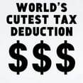 thumbnail image 2 of CafePress - Worlds Cutest Tax Deduction Body Suit - Baby Light Bodysuit, Size Newborn - 24 Months, 2 of 4