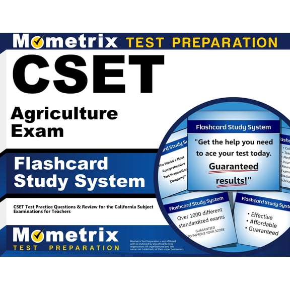 Cset Agriculture Exam Flashcard Study System : Cset Test Practice Questions & Review for the California Subject Examinations for Teachers (Cards)