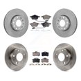 thumbnail image 1 of Transit Auto Front Rear Disc Brake Rotors and Semi-Metallic Pads Kit for Car Volkswagen Passat Audi A4 K8F-101029, 1 of 11