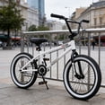 thumbnail image 3 of Vollsch Freestyle BMX Bikes 18 Inch Kids Bicycle for 8-15 Years Old Teens, Boys, Girls, Beginner-Lever Riders, White, 3 of 8