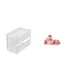 thumbnail image 1 of Caja de resina acrílica para guardar papel higiénico con una adorable figura de ciervo durmiendo. Soporte moderno para papel higiénico de pared o de m, 1 of 8
