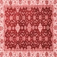 thumbnail image 1 of Ahgly Company Machine Washable Indoor Square Oriental Red Traditional Area Rugs, 8' Square, 1 of 4