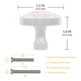 thumbnail image 3 of 4 Pcs Heart Pattern Knobs for Kitchen Cabinet Cupboard Dresser Bookcase Drawer Pulls Handles Round Home Decor, 3 of 5
