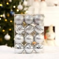 thumbnail image 1 of mfyjkho Juego De 24 Bolas Navideñas De Plástico Irrompibles Para Decorar Árboles, Ventanas Y Fiestas, 4 Cm, 1 of 3