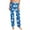 Blue, variant on Women's Fashion Loose Casual Christmas Snowman Print Pants with Drawstring Elastic Waist, Comfortable Sleepwear and Loungewear Trousers for Home,Yellow,L