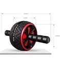 thumbnail image 3 of Rouleau d'Exercice Abdominal Double Roue Rouleau d'Entraînement Abdominal Accessoire de Sport pour Homme Femme (Noir), 3 of 8