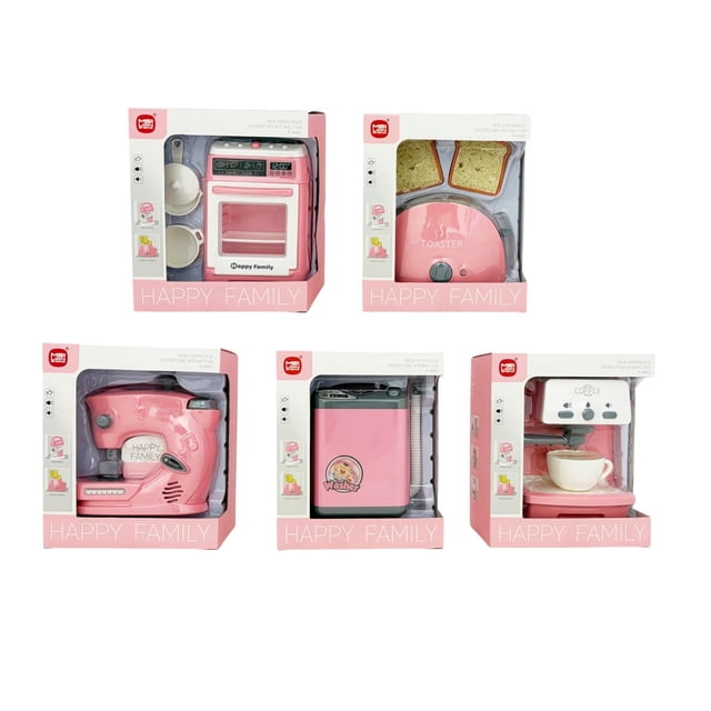 Set De Electrodomésticos Juguetes Cocina P/ Niña Rosa