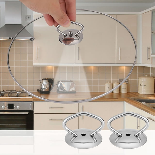 Pomo de tapa de olla universal de acero inoxidable Uxcell 2Pack