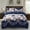 Navy Flower, variant on JML Soft 3 Piece Sherpa Blanket,Thick Warm Plush Borrego Bed Blanket,Queen 75"x 83"