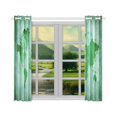 thumbnail image 3 of BSDHOME Abstract Art World Map Green Window Curtain Kitchen Curtain 26x39 inches (Two Piece), 3 of 3