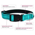 thumbnail image 3 of Jumpress Reflective Dog Collar and Leash set, Durable Padded Large Dogs Collar and 5ft Leash, Teal,L, 3 of 7