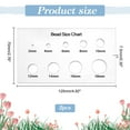 thumbnail image 4 of 2pcs Bead Measuring Ruler Acrylic Measuring Tool Bead Size Chart Board Clear Circle Template Multi-Function Geometric Stencil Rulers for Beads Stones Gem Diamond 2/4/6/8/10/12/14/16/18mm, 4 of 6