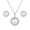 White, variant on White Pearl Jewelry Set for Women, 10-11mm Freshwater Cultured Pearl Necklace and Earrings, Sunflower Design 925 Sterling Silver Gift