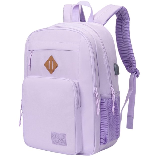 Mochila de viaje KEOFID Classic para equipaje de mano con puerto USB de 15,6 pulgadas