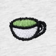 thumbnail image 2 of Dalix Lil Matcha Embroidered Cotton Tee Lightweight Jersey Mens in Ash Gray 2XL XX-Large, 2 of 4