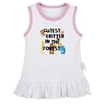 thumbnail image 2 of iDzn Cutest Critter In The Forest Funny Dresses For Baby, Newborn Babies Skirts, Infant Princess Dress, 0-24M Kids Graphic Clothes (White Sleeveless Dresses, 18-24 Months), 2 of 4