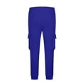 thumbnail image 6 of Mens Cargo Joggers Sports Pants Elastic Waist Long Pants Blue, 6 of 8