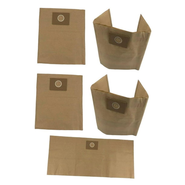5 bolsas para aspiradoras húmedas y secas de 309 de fácil instalación para aspiradoras de 15 L, ideales para hoteles, hogares y dormitorios.