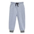 thumbnail image 4 of HILEELANG Toddler Boys Jogger Sweatpants 3-Pack, 100% Cotton French Terry Pants with Drawstring and Pockets,colors—black, gray, and navy, Sizes 3T, 4 of 10