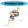 thumbnail image 5 of Yokua Crystal Snake Brooch Badge Pin for 2025 Year of Snake Formal Event Jewelry Pin, 5 of 17