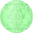 thumbnail image 1 of Ahgly Company Indoor Round Persian Emerald Green Traditional Area Rugs, 6' Round, 1 of 4