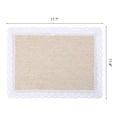 thumbnail image 6 of Unique Bargains Rustic Set of 4 Rectangle Woven Placemats Beige 17.7x11.8inch, 6 of 6