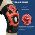 thumbnail image 3 of Inflatable Knee Slevee with Built-in Pump, Compression Knee Brace for knee Pain Relief, Joint Pain, Sports Injury Sprains, Workout - L, 3 of 7