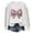 A01-White, variant on Godom Womens Baseball Sweatshirt Long Sleeve Casual Athletic Loose Pullover Sweatshirts
