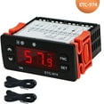 thumbnail image 2 of 3X ETC-974 Digital Temperature Controller Microcomputer Thermostats Thermostat Refrigeration Alarm 220V NTC Sensor,3 x ETC-974 Digital Temperature Controller,Black, 2 of 8