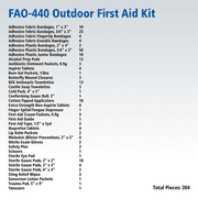 First Aid Only Outdoor Kit for Hiking and Camping, 205 Piece Kit